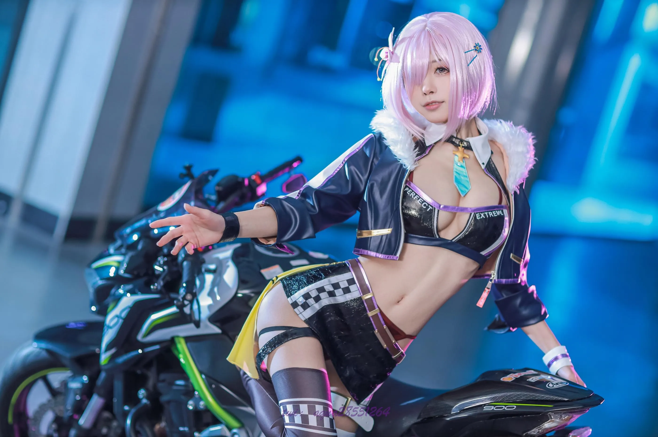 水淼Aqua – NO.97 玛修-同人机车装 [38P]插图5